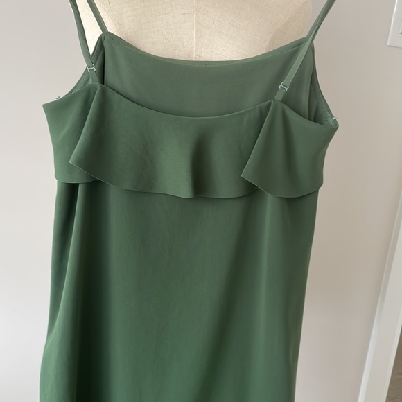 Excellent condition Zara Green Silky Dress - Picture 3 of 4